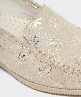 Mocassins confort en cuir à talon compensé femme - G'Flex vue6 - G'FLEX GEMO FOR GOOD - GEMO