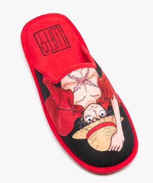 Chaussons homme mules plates en velours - One Piece vue5 - ONE PIECE - GEMO