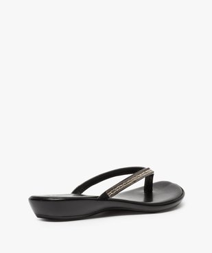 Mules femme façon tongs ornées de strass vue4 - GEMO (CASUAL) - GEMO