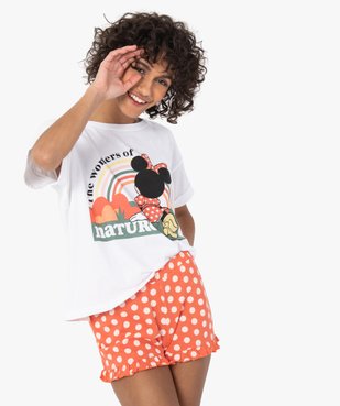 Pyjashort femme avec motif Minnie - Disney vue1 - DISNEY DTR - GEMO