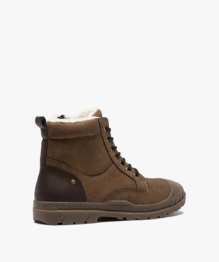 Boots garçon zippées à bout renforcé et col rembourré vue4 - GEMO (ENFANT) - GEMO