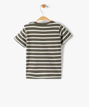 Tee-shirt bébé garçon à manches courtes avec motifs vue4 - GEMO 4G BEBE - GEMO