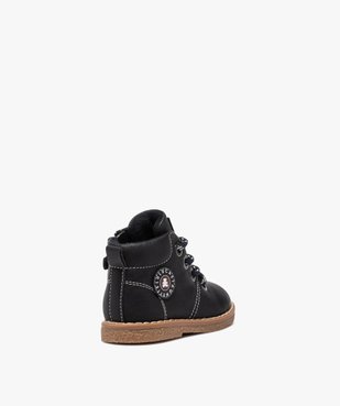 Boots bébé garçon à lacets et zip – LuluCastagnette vue4 - LULU CASTAGNETT - GEMO