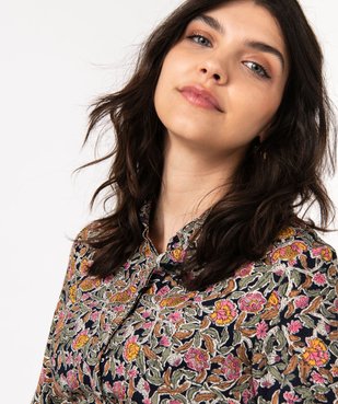 Blouse de grossesse fluide imprimée à manches 3/4 vue2 - GEMO 4G MATERN - GEMO