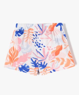 Short bébé fille à pans en viscose imprimé vue3 - GEMO(BEBE DEBT) - GEMO