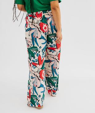 Pantalon ample fluide imprimé femme grande taille vue4 - GEMO (G TAILLE) - GEMO