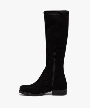 Bottes fille montantes en velours uni avec tige souple vue3 - GEMO (ENFANT) - GEMO