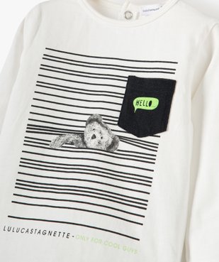 Tee-shirt bébé garçon imprimé – Lulu Castagnette vue2 - LULUCASTAGNETTE - GEMO