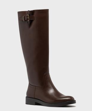 Bottes cavalières à petite boucle décorative femme - Follow Me vue2 - FOLLOW ME - GEMO