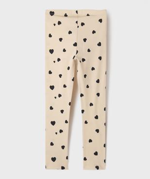 Legging long à motif fleuri avec taille élastiquée fille  vue3 - GEMO 4G FILLE - GEMO