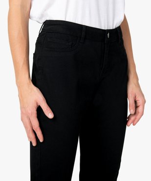 Pantalon femme en toile coupe slim 5 poches vue2 - GEMO (JEAN) - GEMO