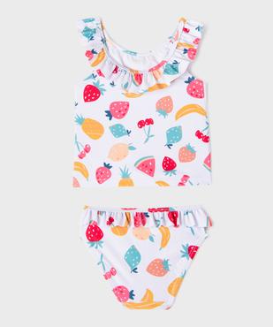 Maillot de bain 2 pièces à motifs fruits bébé fille vue1 - GEMO(BEBE DEBT) - GEMO