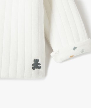 Gilet bébé matelassé fermeture cache-cœur doublure imprimée - LuluCastagnette vue3 - LULUCASTAGNETTE - GEMO