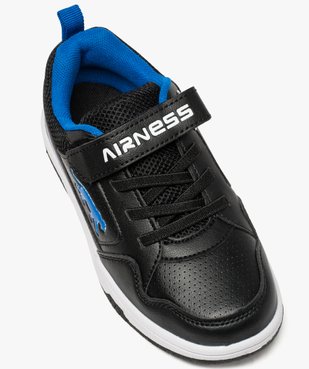 Baskets garçon effet perforé à lacets élastiques - Airness vue5 - AIRNESS - GEMO