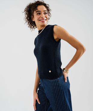Pull sans manches d'été femme - LuluCastagnette vue1 - LULUCASTAGNETTE - GEMO