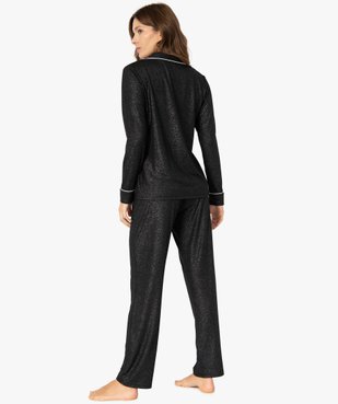 Pyjama femme deux pièces : chemise et pantalon vue3 - GEMO(HOMWR FEM) - GEMO