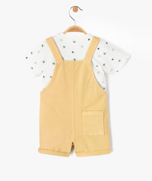 Ensemble bébé garçon 2 pièces : salopette courte + tee-shirt - LuluCastagnette vue5 - LULUCASTAGNETTE - GEMO