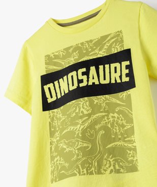 Tee-shirt garçon à manches courtes imprimé dinosaure vue2 - GEMO (ENFANT) - GEMO
