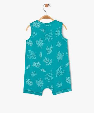 Combishort en coton avec motifs marins bébé garçon vue3 - GEMO 4G BEBE - GEMO