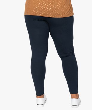Pantacourt femme grande taille en maille unie et taille élastiquée vue3 - GEMO (G TAILLE) - GEMO