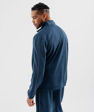 Sweat de sport zippé avec liserés réfléchissants homme vue3 - GEMO 4G HOMME - GEMO