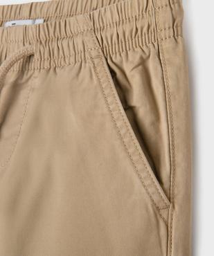 Pantalon jogger en toile garçon vue2 - GEMO (ENFANT) - GEMO