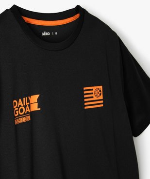 Tee-shirt garçon à manches courtes en maille légère vue2 - GEMO (ENFANT) - GEMO