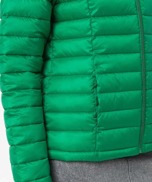 Doudoune femme à capuche rembourrage fin avec pochette vue5 - GEMO 4G FEMME - GEMO