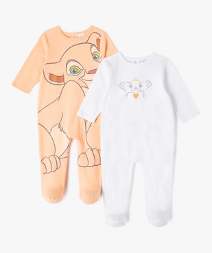 Pyjama dors-bien en jersey imprimé bébé - Disney vue1 - DISNEY BABY - GEMO