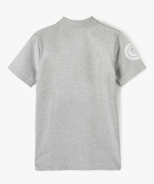 Polo style collège lettre brodée garçon vue3 - CAMPS UNITED - GEMO