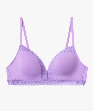 Soutien-gorge triangle moulé sans armatures vue4 - GEMO 4G FEMME - GEMO