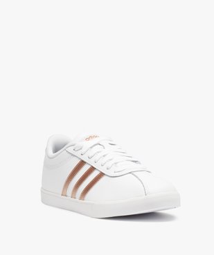 Baskets femme bicolores à lacets – Adidas Courtset vue2 - ADIDAS - Nikesneakers
