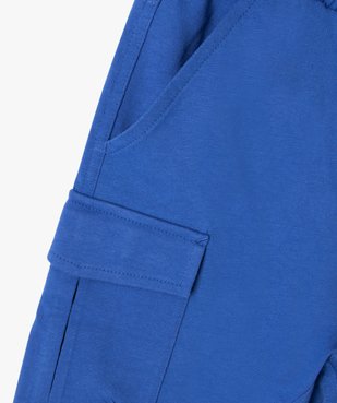 Bermuda garçon en maille extensible avec poches à rabat vue3 - GEMO (ENFANT) - GEMO