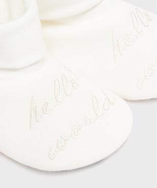 Chaussons de naissance avec message brodé - Little Love vue6 - LITTLE LOVE GEMO FOR GOOD - GEMO