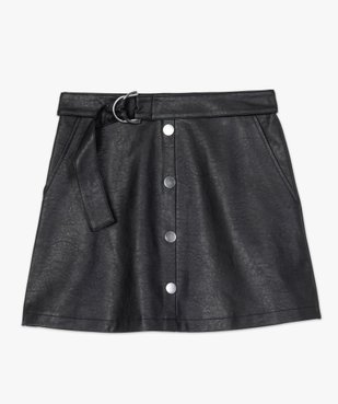 Jupe femme en synthétique imitation cuir avec ceinture vue4 - GEMO(FEMME PAP) - GEMO