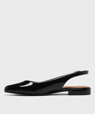 Escarpins slingback à bout pointu et talon plat femme - Follow Me vue3 - FOLLOW ME - GEMO