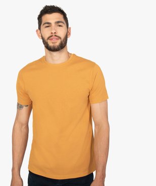 Tee-shirt homme à manches courtes uni vue2 - GEMO C4G HOMME - GEMO