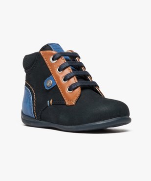 Chaussures bébé garçon semi-montantes dessus cuir - Absorba vue2 - ABSORBA - GEMO