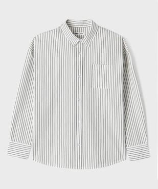 Chemise manches longues à rayures fille vue1 - GEMO (JUNIOR) - GEMO