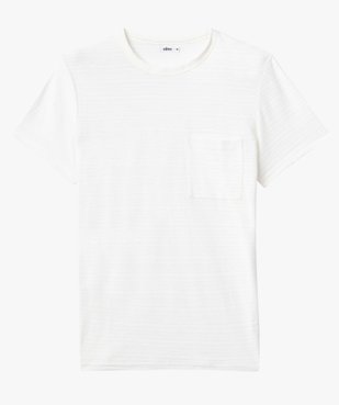 Tee-shirt homme à manches courtes avec poche poitrine vue4 - GEMO (HOMME) - GEMO