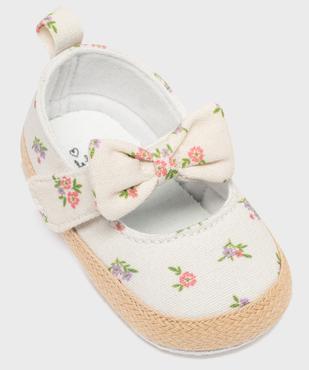 Chaussons de naissance ballerines fleuries à fleurs bébé fille  vue11 - LITTLE LOVE GEMO FOR GOOD - GEMO