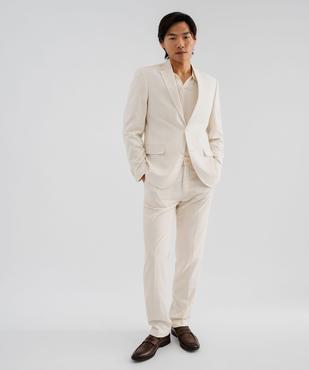 Pantalon de costume en viscose et lin homme vue4 - GEMO 4G HOMME - GEMO