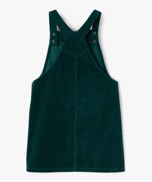 Robe salopette en velours fines côtes fille vue4 - GEMO (ENFANT) - GEMO