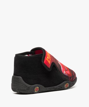 Chaussons bébé garçon semi-montants à scratch Flash McQueen vue4 - CARS - GEMO