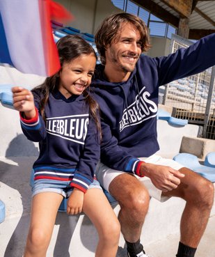 Sweat à capuche en molleton imprimé - Allez les Bleus vue6 - ALLEZ LES BLEUS - GEMO