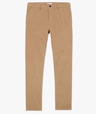 Pantalon chino en coton stretch homme vue4 - GEMO 4G HOMME - GEMO