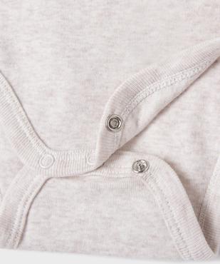 Bodies manches longues motifs zèbres bébé garçon (lot de 3) vue2 - GEMO 4G BEBE - GEMO