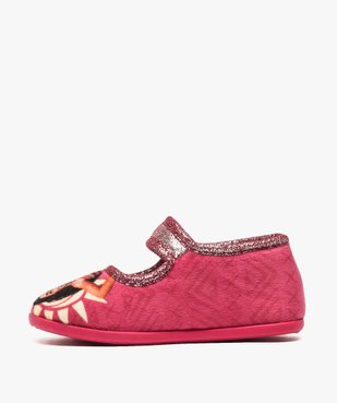 Chaussons fille avec bride à scratch - Vaiana vue3 - VAIANA - GEMO