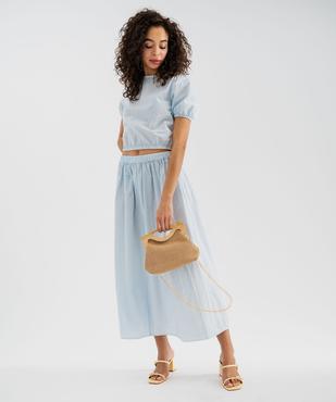 Jupe ample à rayures femme vue4 - GEMO(FEMME PAP) - GEMO