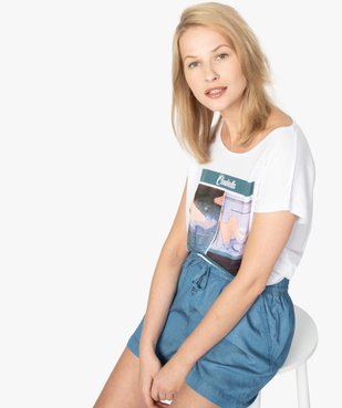 Tee-shirt femme Disney Princesses vue1 - DISNEY - GEMO